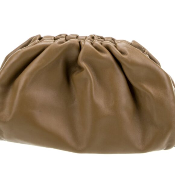 Bottega Veneta Handbags - Bottega Veneta The Large Pouch In Camel Butter Leather
